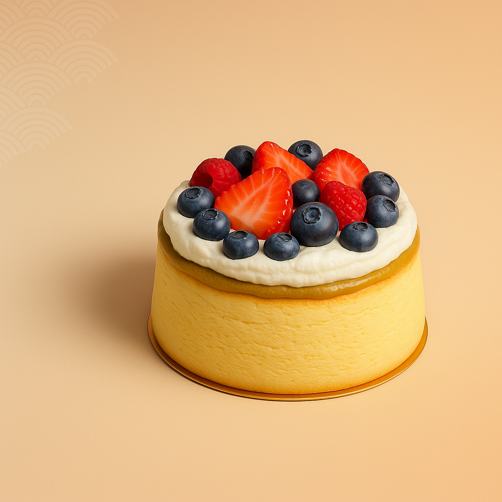 Japanese Fluffy Cheesecake Fruit